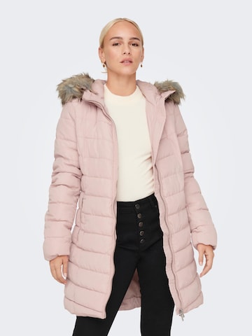 ONLY - Sobretudo de inverno em rosa