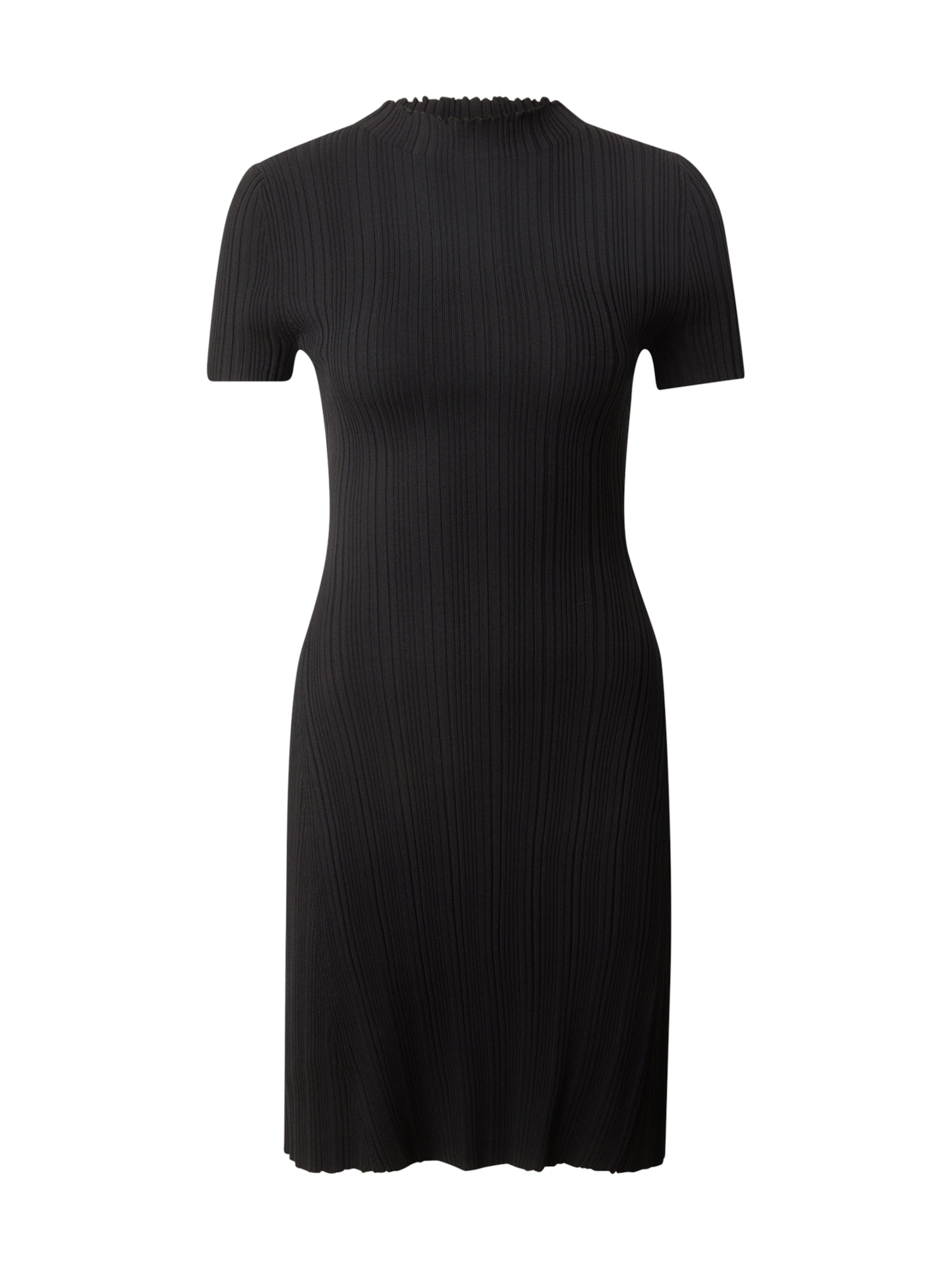 HUGO - Vestido de punto 'Sareplyk' en negro: frente