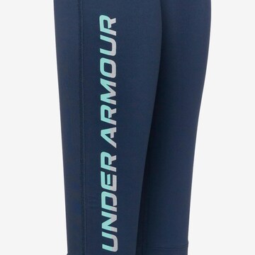 UNDER ARMOUR Skinny Workout Pants 'Qualifier Cold' in Blue