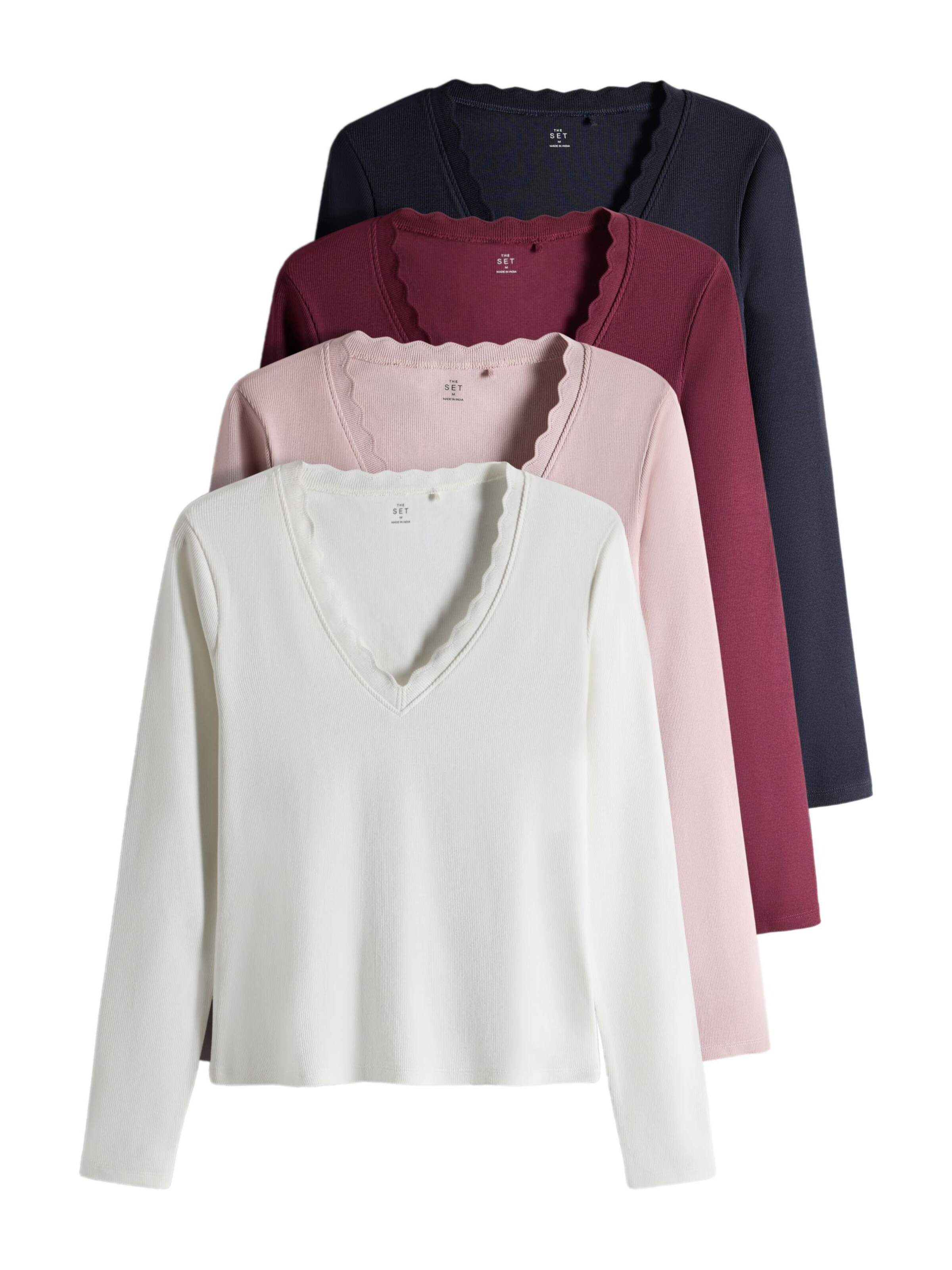 T-shirt The Set en mélange de couleurs : devant
