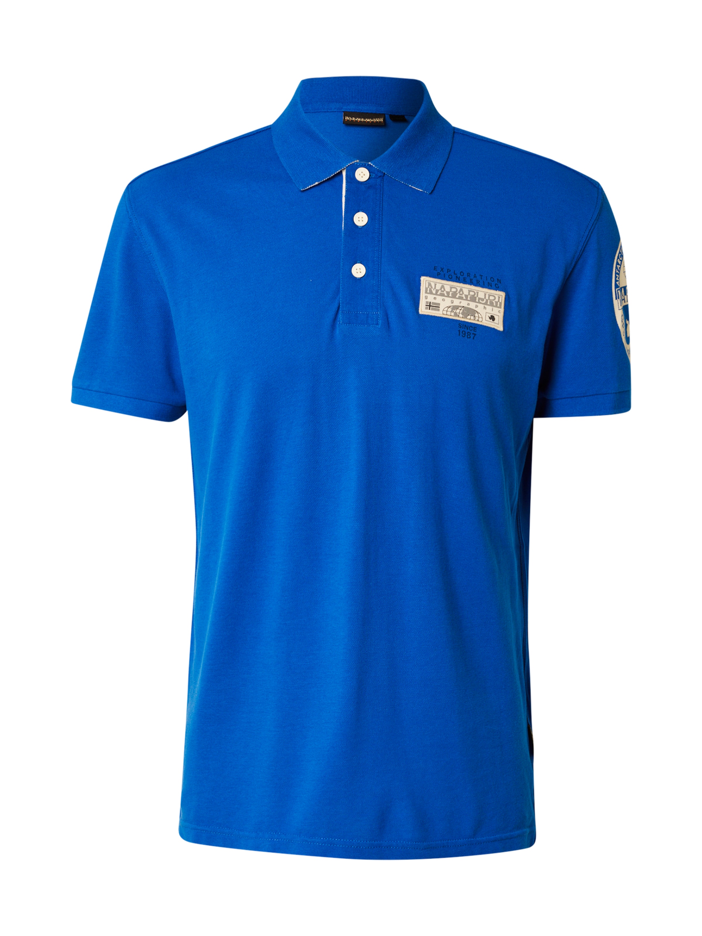 NAPAPIJRI Majica 'E-AMUNDSE' | modra barva: sprednja stran