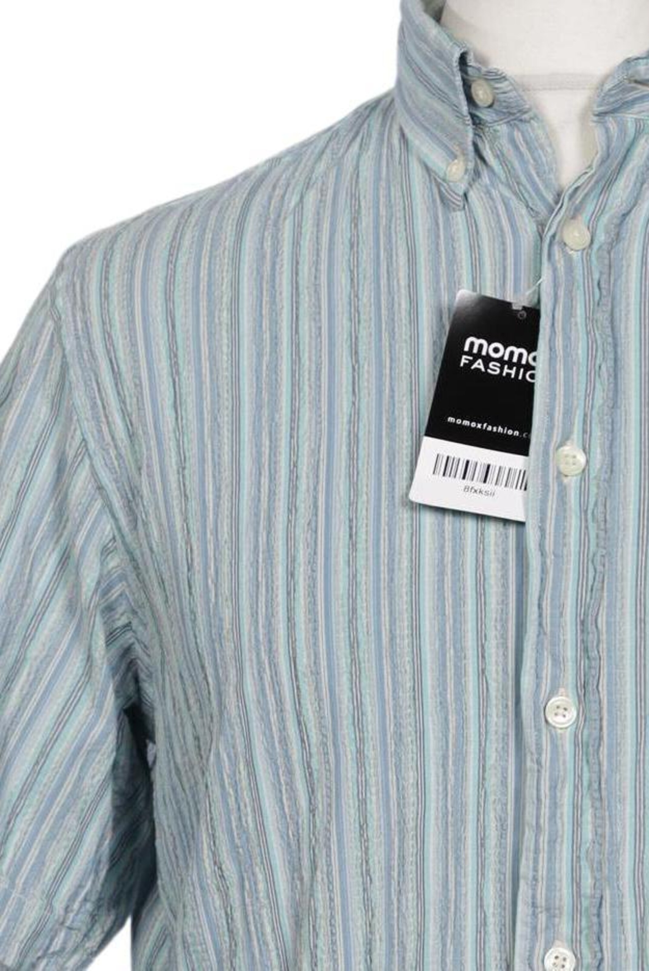 BLAUMAX Button Up Shirt in L in Blue