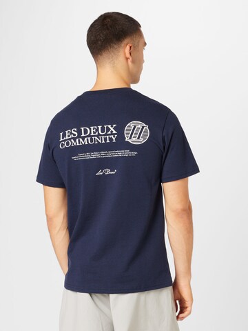 Les Deux Koszulka w kolorze niebieski
