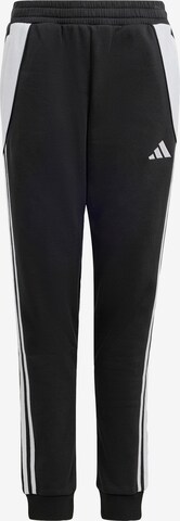 ADIDAS PERFORMANCE Tapered Workout Pants 'Tiro 24' in Black: front