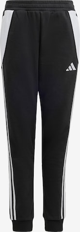 ADIDAS PERFORMANCE Tapered Sportbroek 'Tiro 24' in Zwart: voorkant