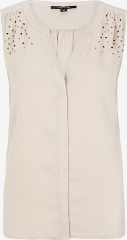 COMMA Slim fit Blouse in Beige: front