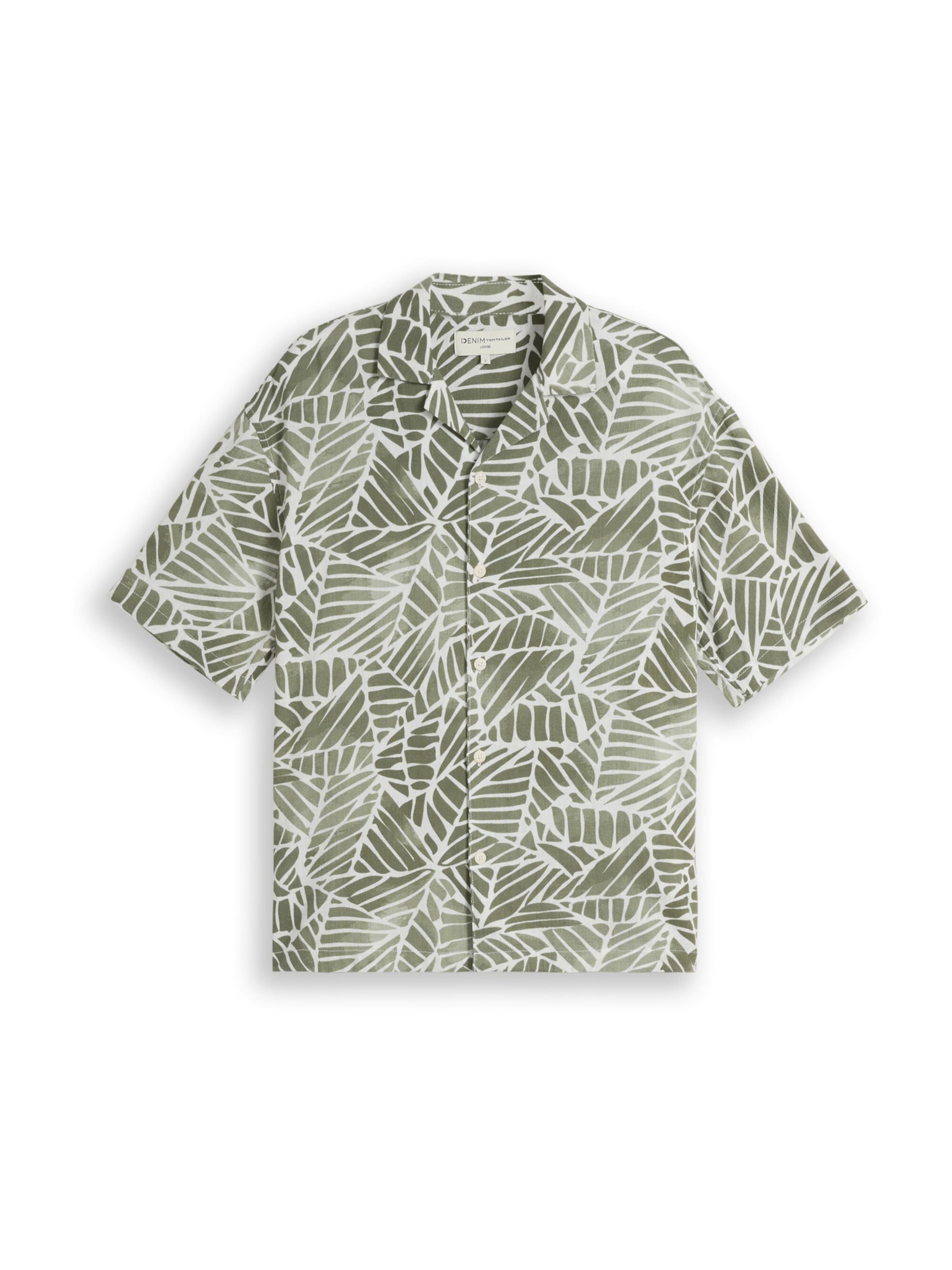 TOM TAILOR DENIM - Ajuste confortable Camisa en verde: frente