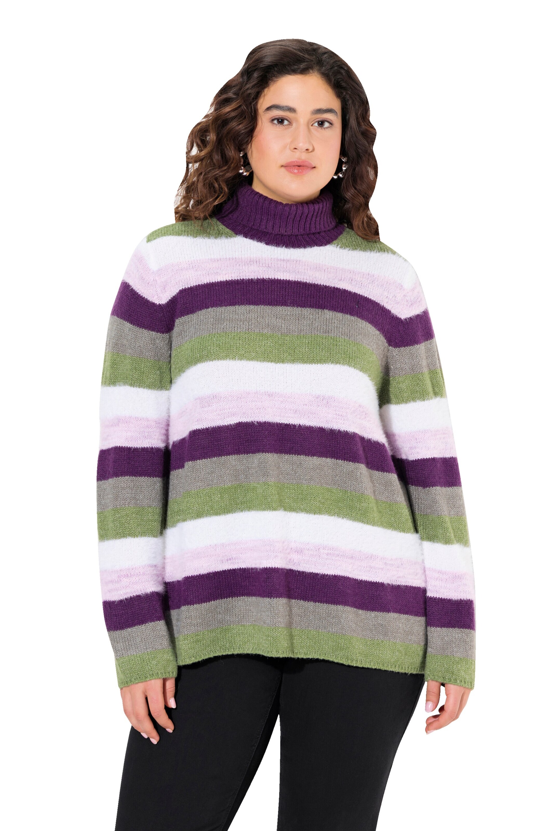 Ulla Popken Trui in Gemengde kleuren: voorkant