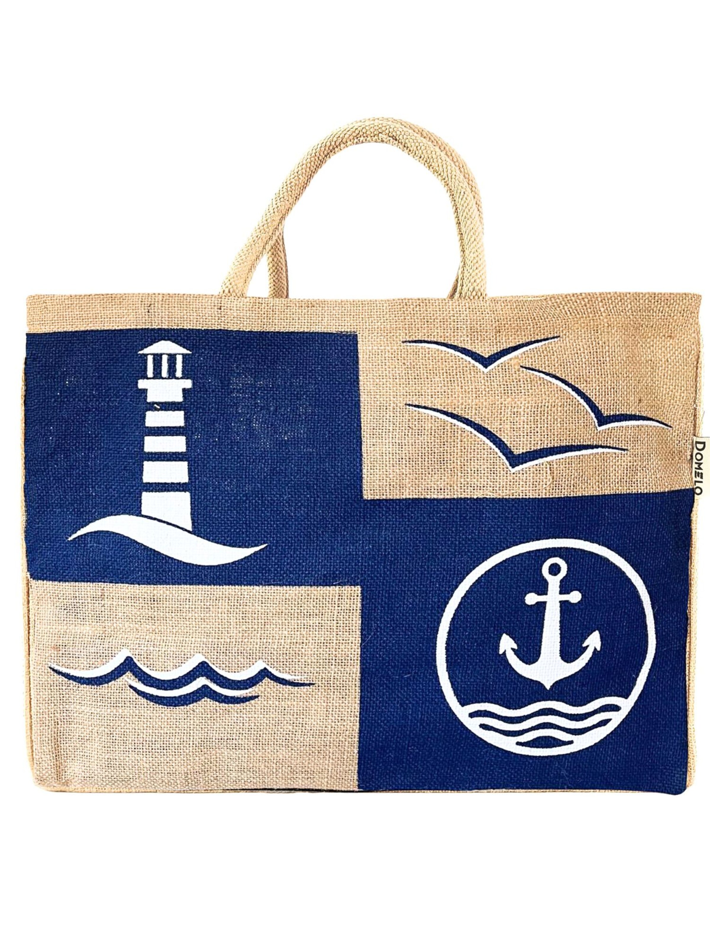 DOMELO Beach Bag 'Domelo' in Beige: front