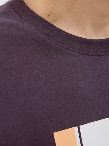 T-Shirt 'JJHayato' JACK & JONES en violet