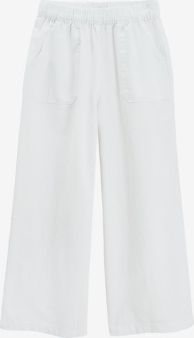 balta Cool Club Plačios klešnės Kelnės: priekis