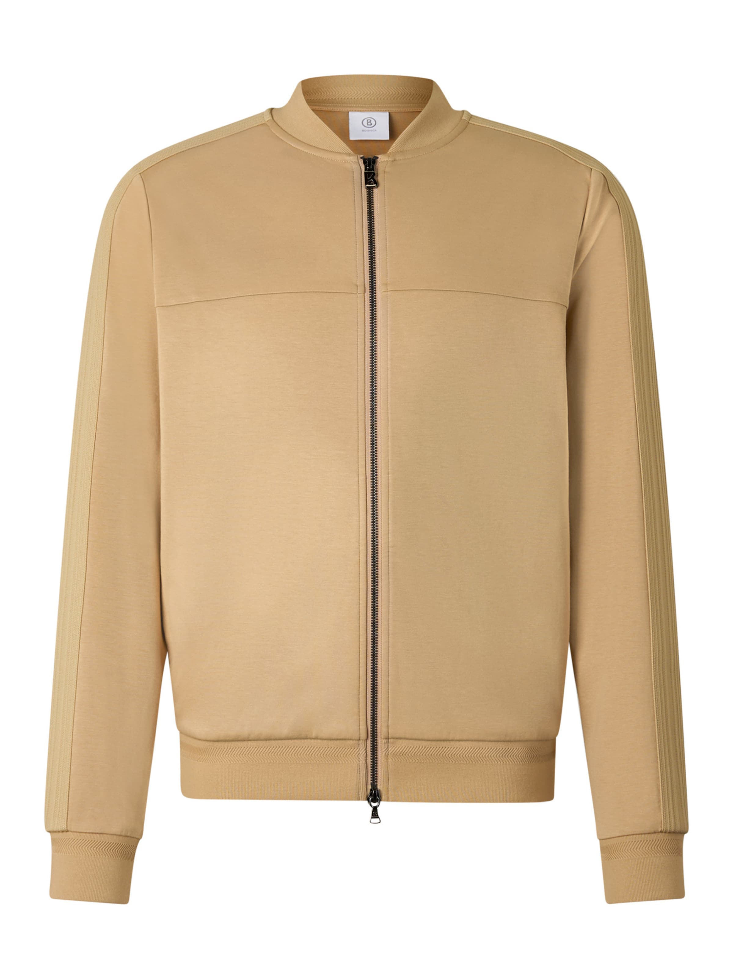 BOGNER Sweatjacke 'Lennox' in Beige: Vorderseite