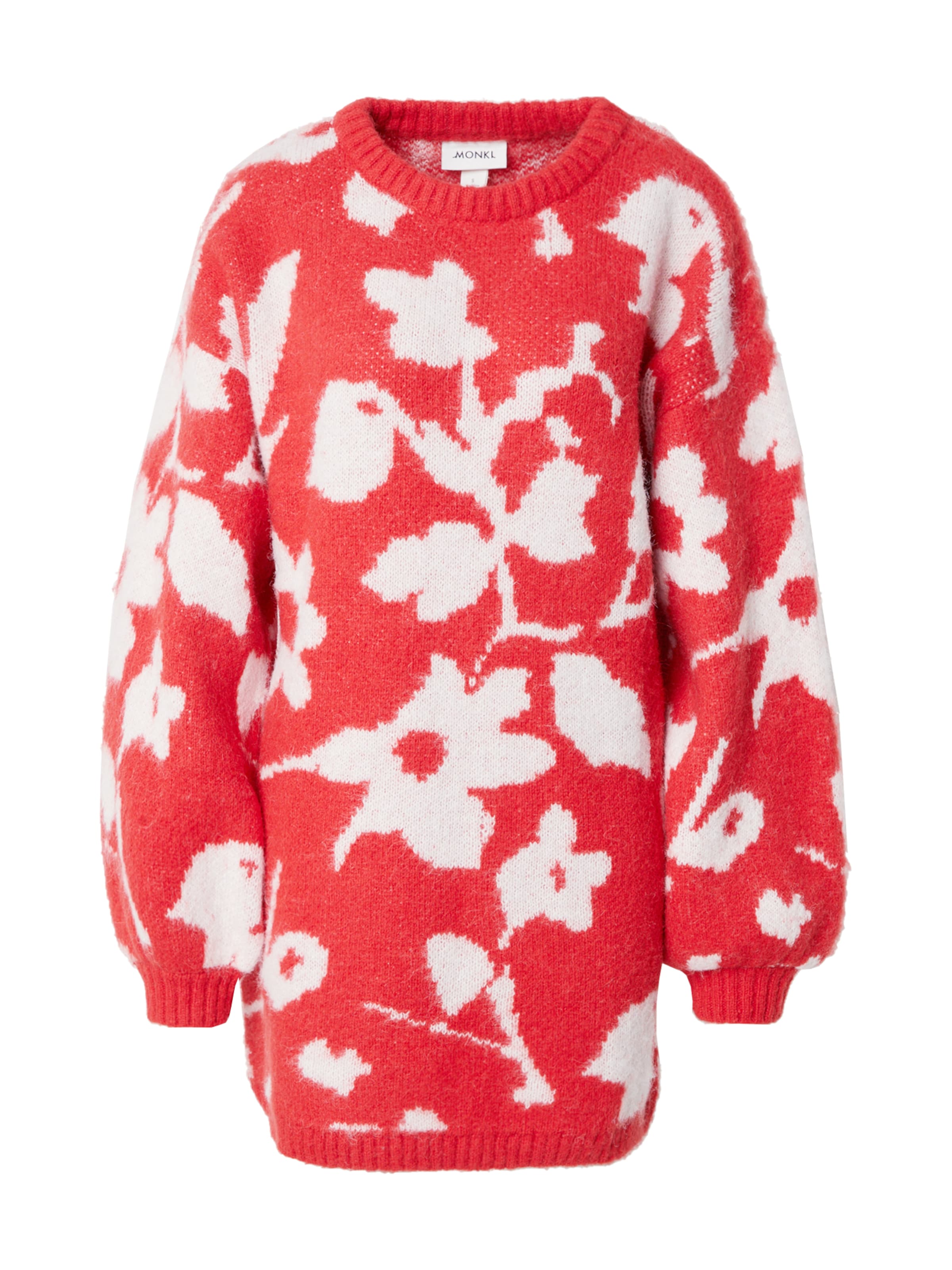 Monki Pletené šaty - Červená: predná strana