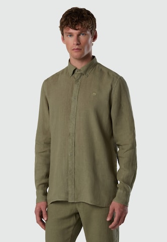 Regular fit Camicia di North Sails in verde: frontale