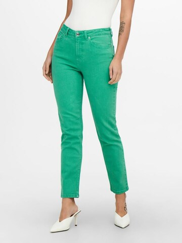 ONLY Slim fit Jeans in Green: front