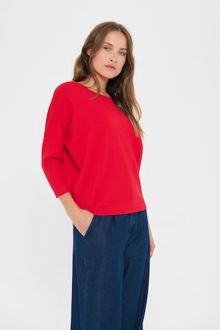 SAINT TROPEZ Pullover in Rot: Vorderseite