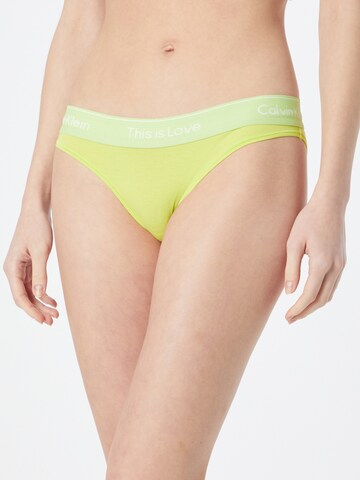 Calvin Klein Underwear Panty in Yellow: front