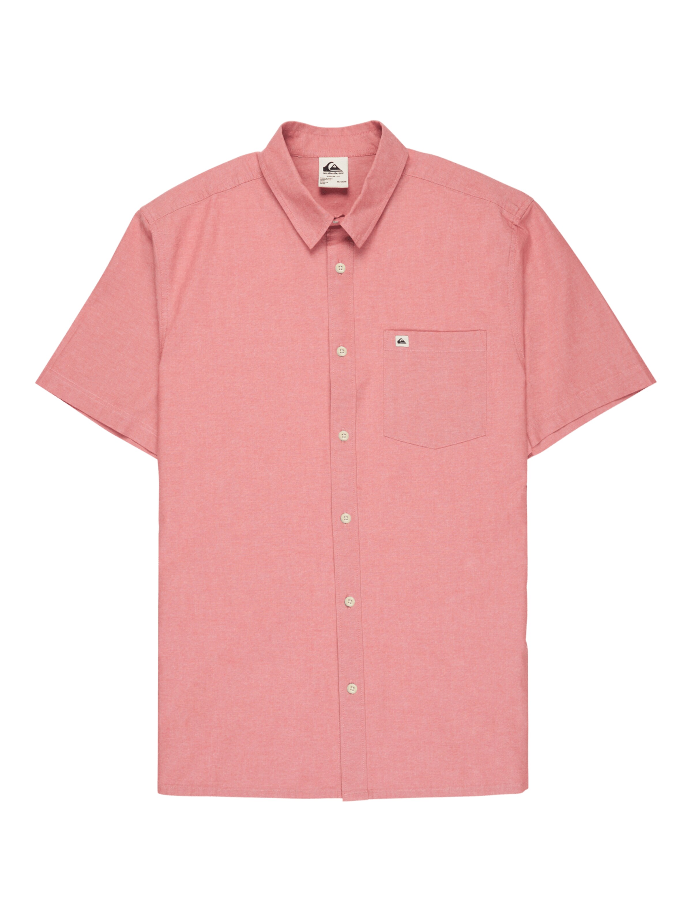 QUIKSILVER Regular fit Button Up Shirt 'Drumfins' in Pink: front