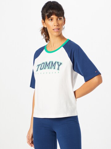 Tommy Hilfiger Underwear Pajama Shirt in Blue: front