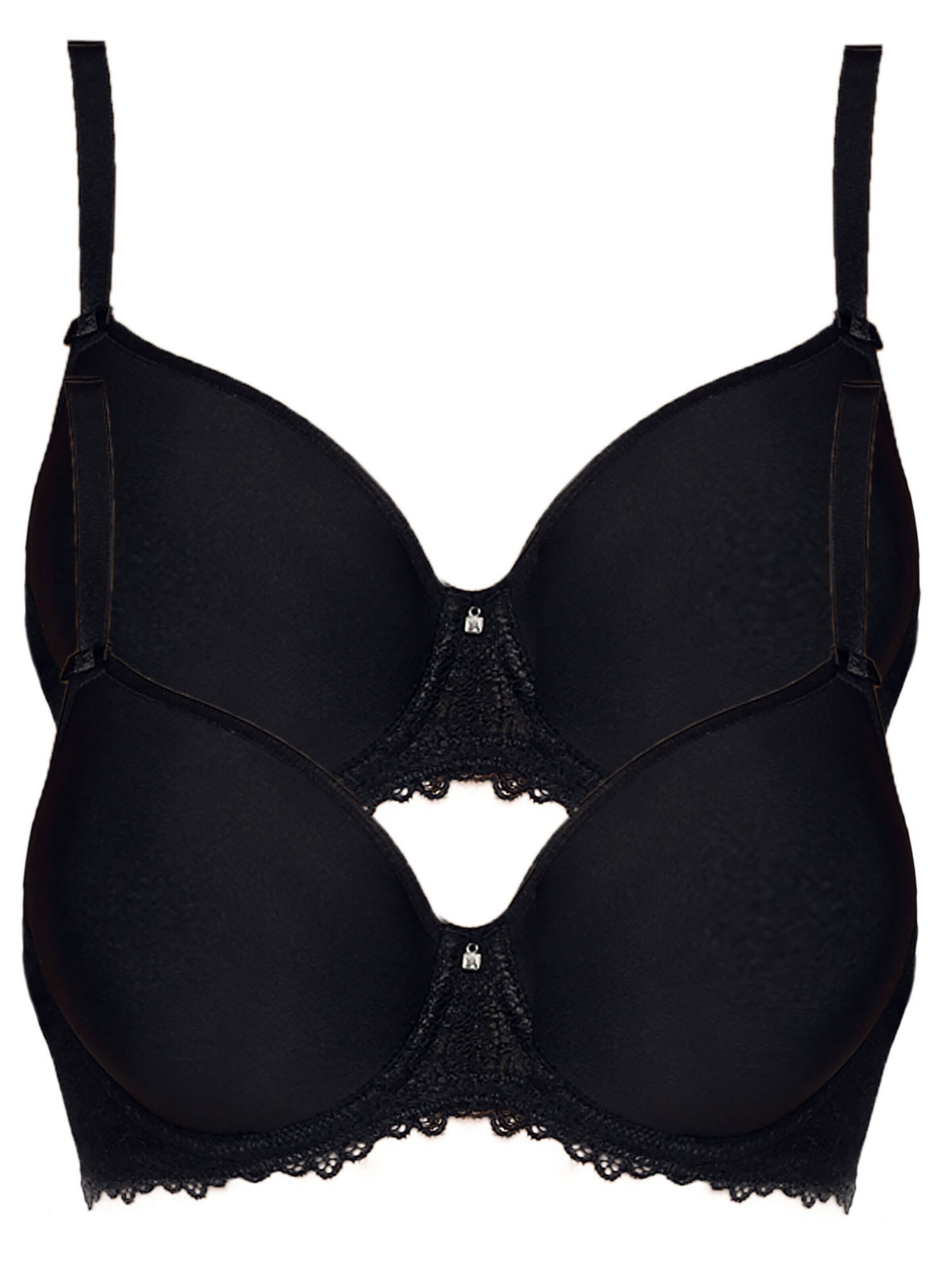 VIANIA Bra 'Leni' in Black: front