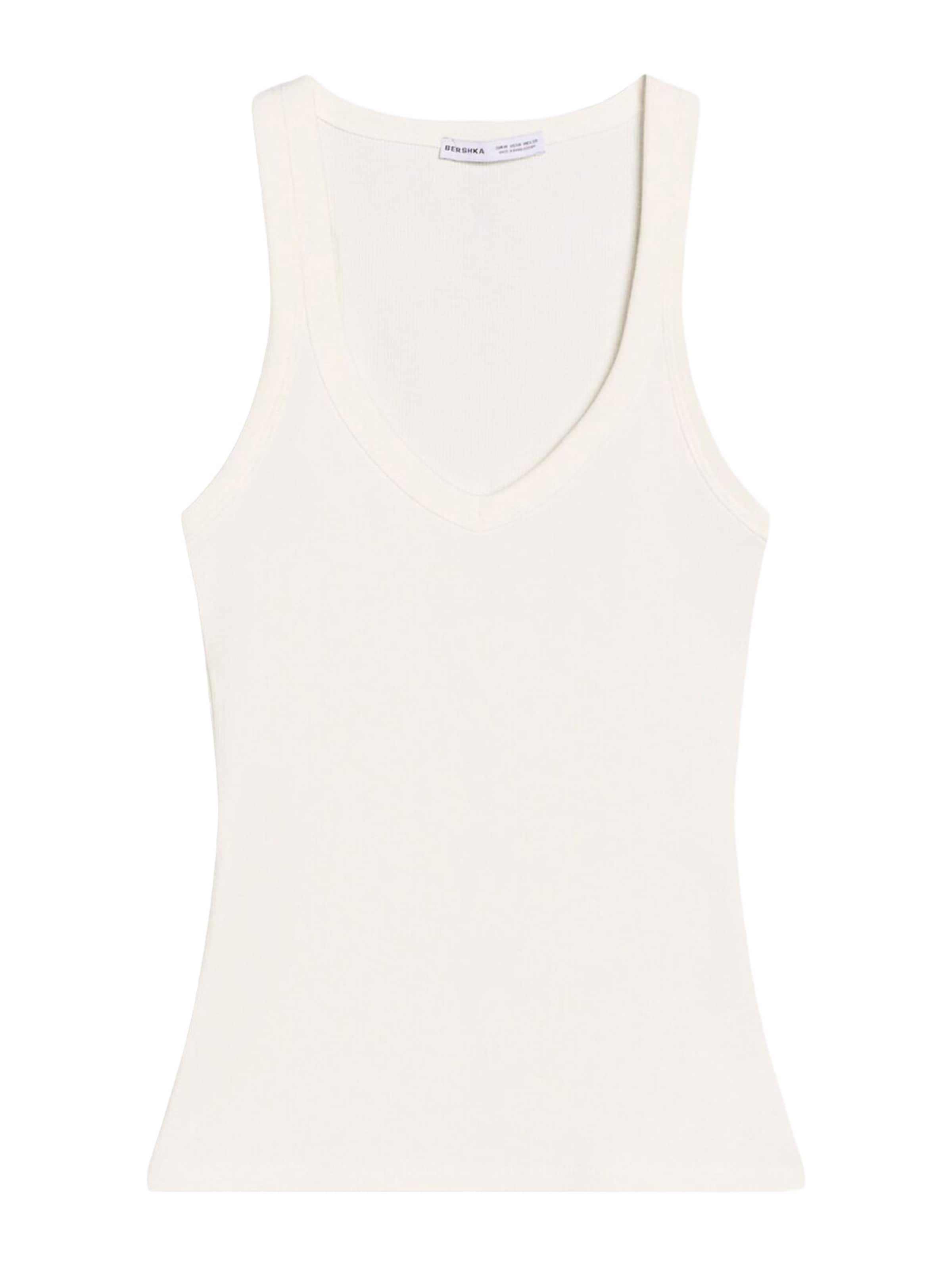 Bershka Toppi värissä valkoinen: etupuoli