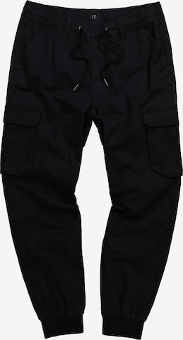 JP1880 Tapered Cargo Pants in Black: front