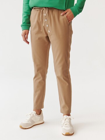 Regular Pantalon 'Naziri' TATUUM en beige : devant