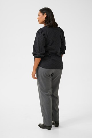 KAFFE CURVE Blouse 'Jolana' in Black
