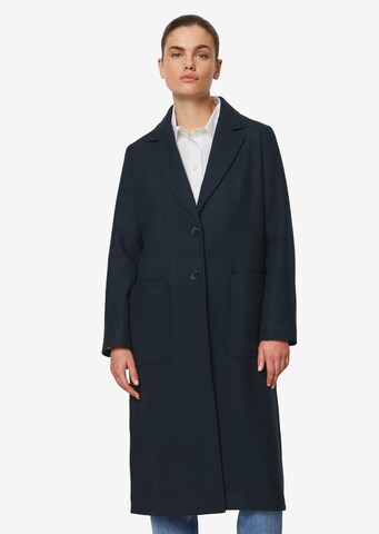 Marc O'Polo Between-Seasons Coat in Blue: front