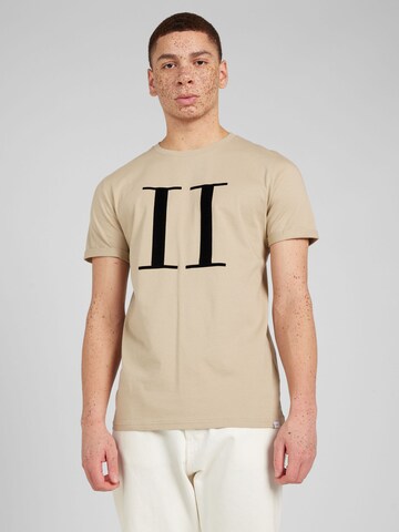 Coupe regular T-Shirt 'Encore' Les Deux en beige : devant