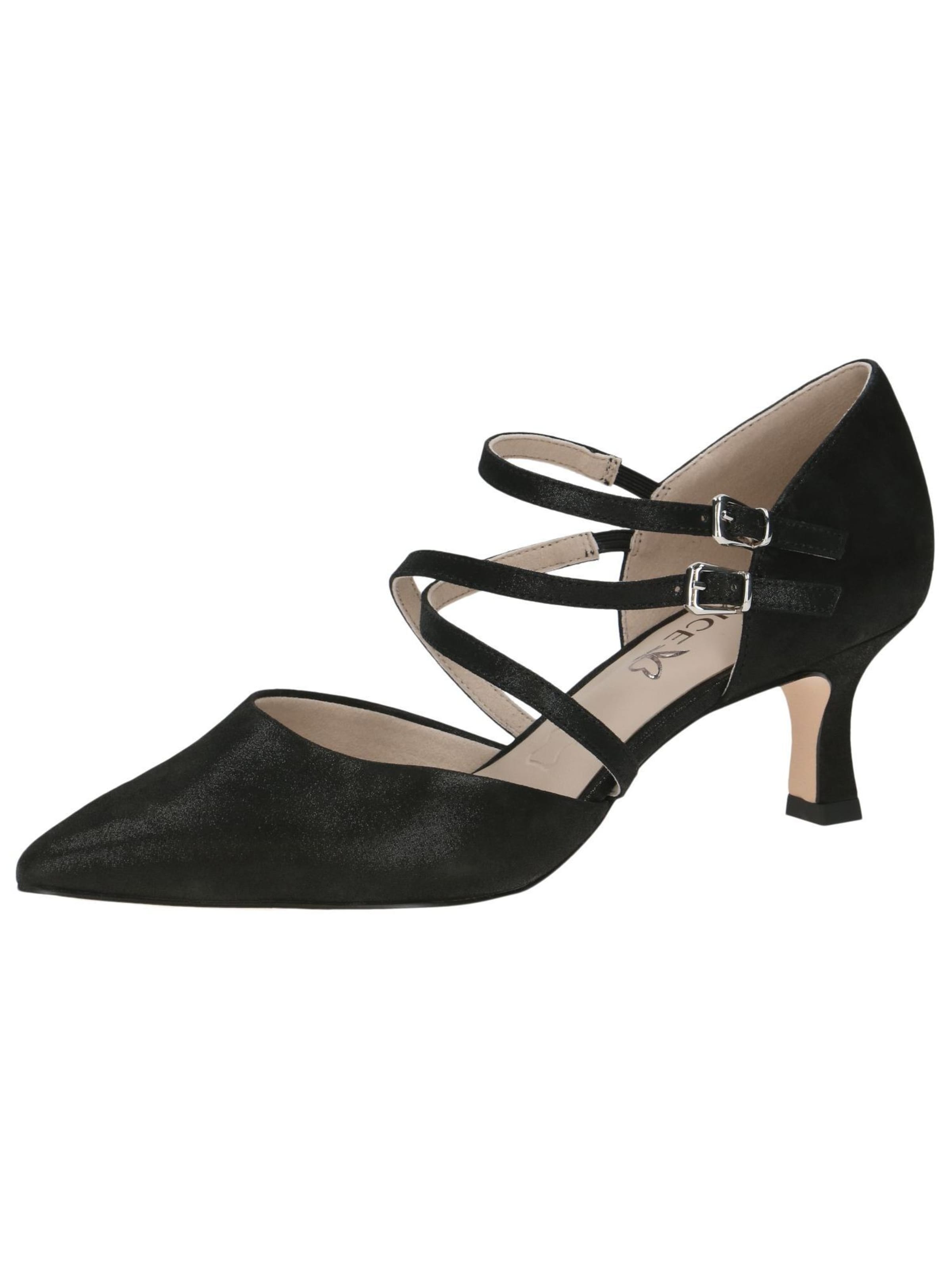 Décolleté sling di CAPRICE in nero: frontale