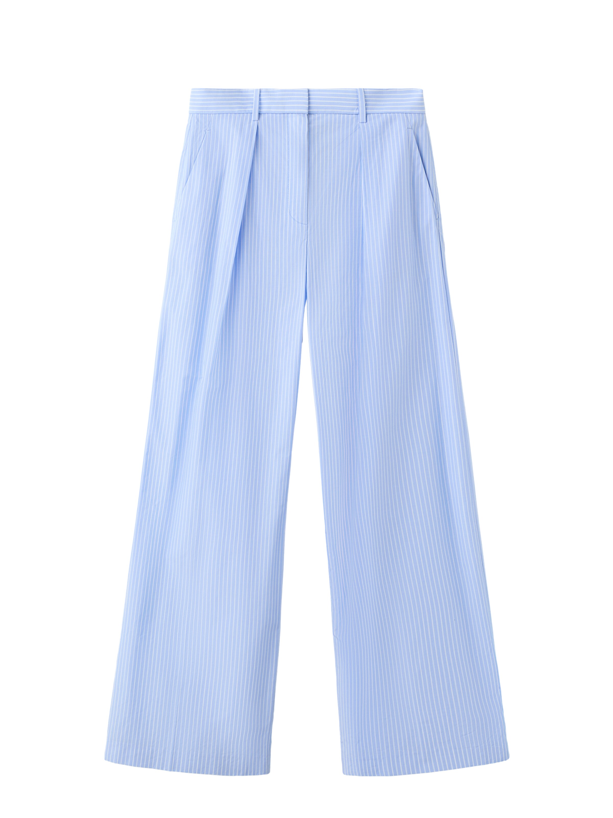 MANGO Plisované nohavice 'Saly' - svetlomodrá / biela, Produkt