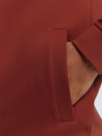 No Excess Zip-Up Hoodie in Red