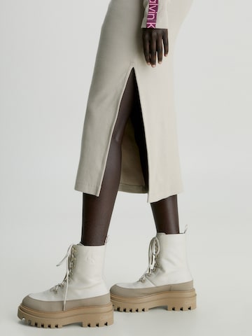 Calvin Klein Jeans Obleka | bež barva