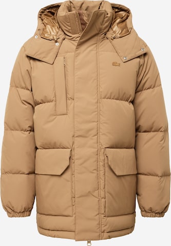 LACOSTE Winter Jacket in Brown: front