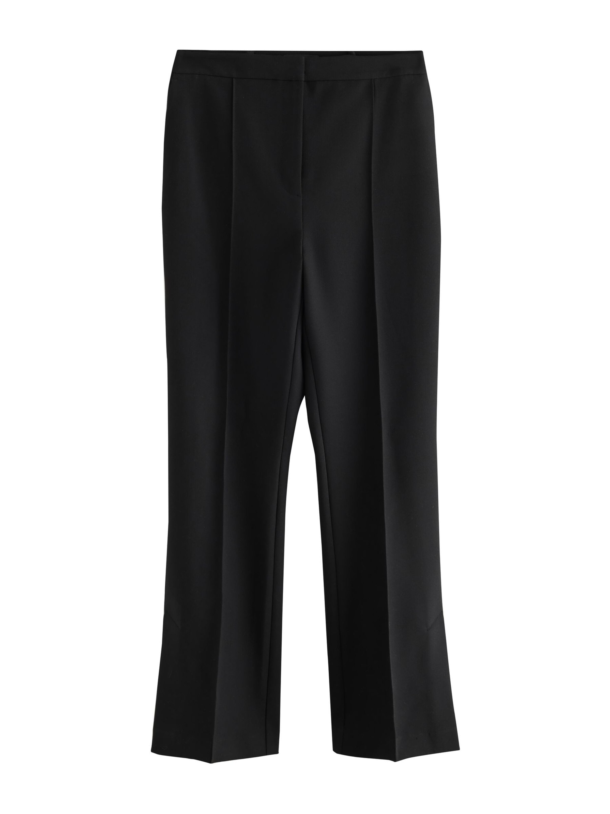 Flared Pantaloni con piega frontale di Next in nero: frontale