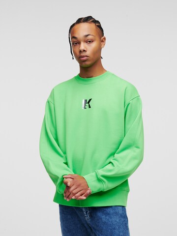 KARL LAGERFELD JEANS Sweatshirt in Groen: voorkant