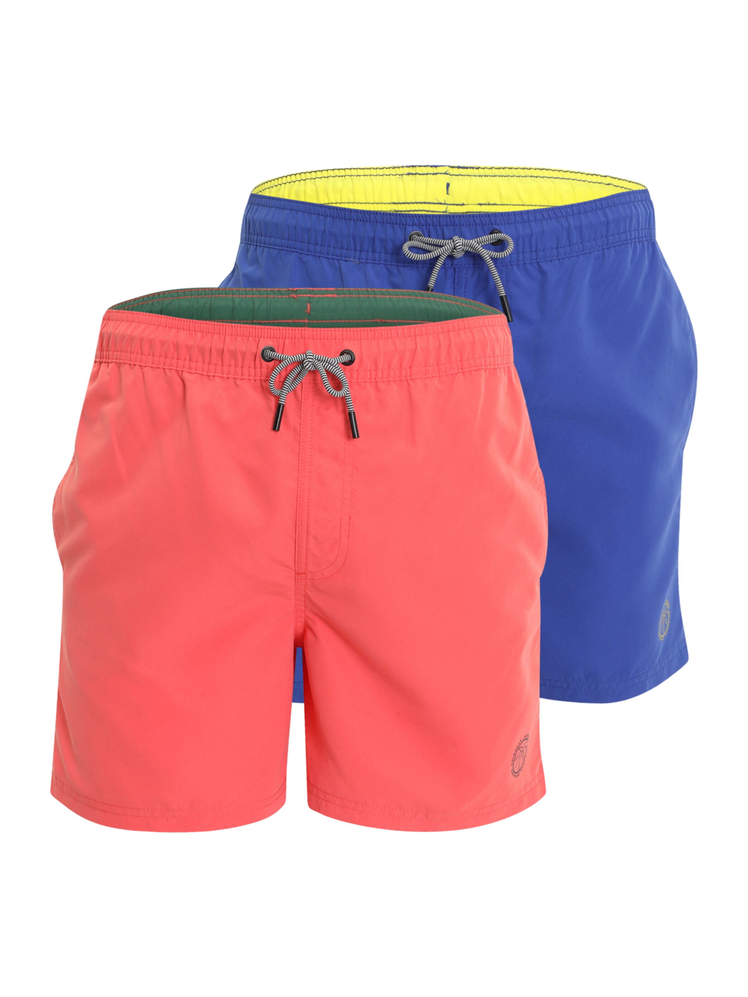 JACK & JONES Bermudas 'FIJI' en XS en azul / amarillo / gris / coral, Vista del producto