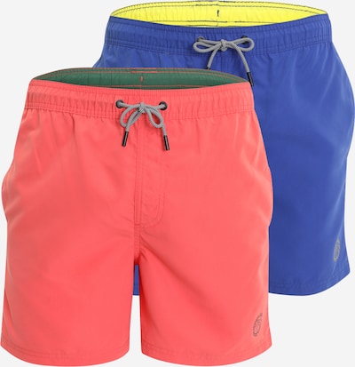 JACK & JONES Kupaće hlače 'FIJI' u plava / žuta / siva / koraljna, Pregled proizvoda