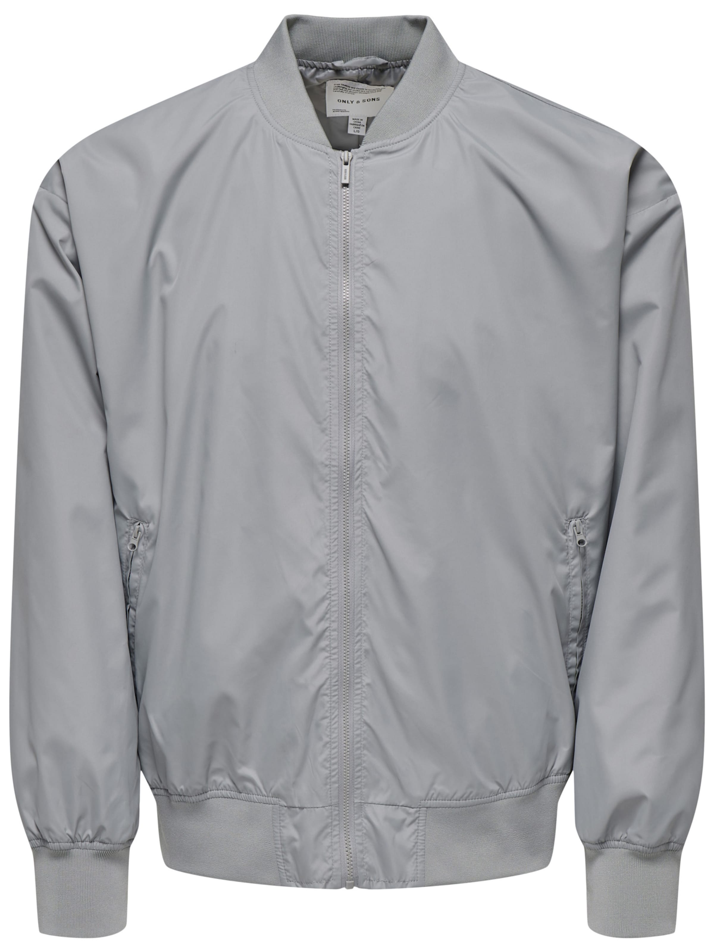 Only & Sons Bomberjacke 'Gavin' in Grau: Vorderseite