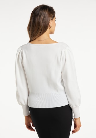 Pull-over faina en blanc