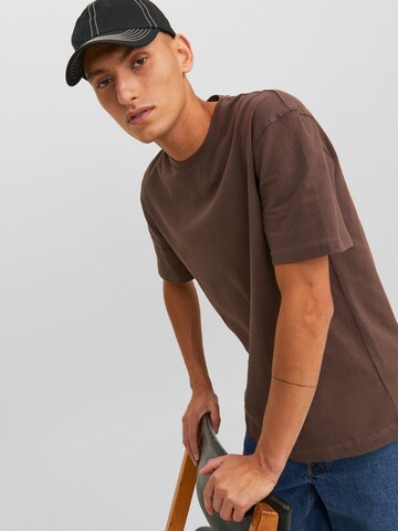 JACK & JONES T-Shirt in Braun