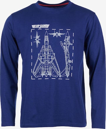 TOP GUN Sweatshirt in Blue: front