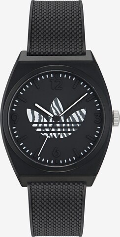 ADIDAS ORIGINALS Analog Watch 'Project Two GRFX' in Black: front