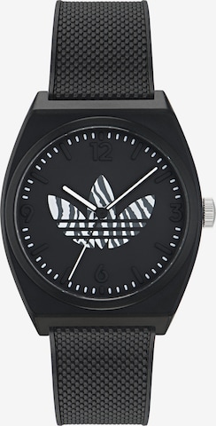 ADIDAS ORIGINALS Analog Watch 'Project Two GRFX' in Black: front