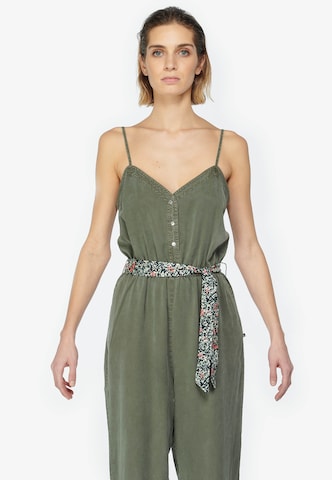 Le Temps Des Cerises Jumpsuit 'JOHANA' in Groen: voorkant