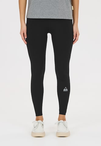 SOS Slim fit Sports trousers 'Telluride' in Black: front