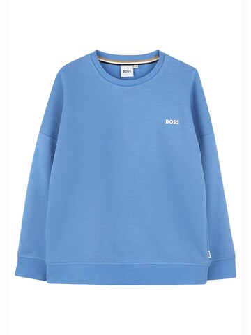 BOSS - Sudadera 'Felpa girocollo blu per bambino' en azul: frente