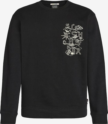 SCOTCH & SODA Sweatshirt i svart: framsida