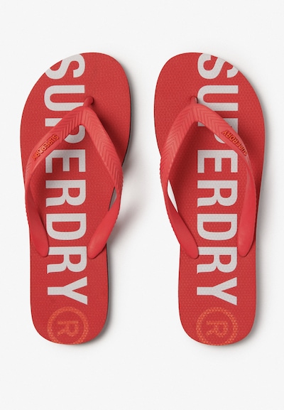 Superdry & Co Séparateur d'orteils en rouge / blanc, Vue avec produit